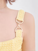 an/AOC-3645/ワンピース/キャバドレス/スーパーストレッチツイード/ミニドレス/フロントジップ/ノースリーブ