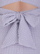 an/AOC-3645/ワンピース/キャバドレス/スーパーストレッチツイード/ミニドレス/フロントジップ/ノースリーブ