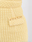 an/AOC-3645/ワンピース/キャバドレス/スーパーストレッチツイード/ミニドレス/フロントジップ/ノースリーブ