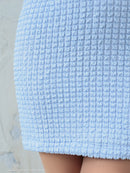 an/AOC-3645/ワンピース/キャバドレス/スーパーストレッチツイード/ミニドレス/フロントジップ/ノースリーブ