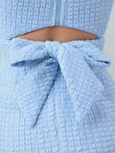 an/AOC-3645/ワンピース/キャバドレス/スーパーストレッチツイード/ミニドレス/フロントジップ/ノースリーブ