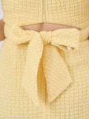 an/AOC-3645/ワンピース/キャバドレス/スーパーストレッチツイード/ミニドレス/フロントジップ/ノースリーブ