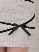 an/AOC-3648/セットアップ/キャバドレス/ミニドレス/タイトミニ/タイトスカート/フロントジップ/れみ着用