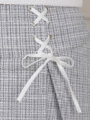 an/AOC-3651/セットアップ/キャバドレス/ミニドレス/ツイード/袖あり/半袖/パフスリーブ/プリーツスカート/Aライン/