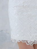 an/AOC-3663/ワンピース/キャバドレス/ミニドレス/総レース/Vネック/両肩リボン/リボンショルダー/タイト/黒/白