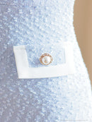 an/AOC-3738/ミニドレス/キャバドレス/バイカラー/パールボタン/袖あり/半袖