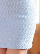 an/AOC-3738/ミニドレス/キャバドレス/バイカラー/パールボタン/袖あり/半袖