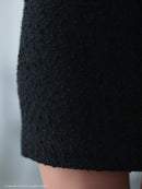 an/AOC-3738/ミニドレス/キャバドレス/バイカラー/パールボタン/袖あり/半袖