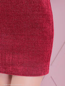 an/AOC-3744/ミニドレス/キャバドレス/ショルダーリボン/チェーン/フロントジップ/デザインポケット