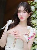 an/AOC-3744/ミニドレス/キャバドレス/ショルダーリボン/チェーン/フロントジップ/デザインポケット