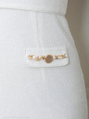 an/AOC-3745/ワンピース/キャバドレス/ミニドレス/リボン/ チェーン/ フロントジップ/ ストレッチ/ タイト