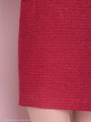 an/AOC-3745/ワンピース/キャバドレス/ミニドレス/リボン/ チェーン/ フロントジップ/ ストレッチ/ タイト