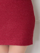 an/AOC-3745/ワンピース/キャバドレス/ミニドレス/リボン/ チェーン/ フロントジップ/ ストレッチ/ タイト