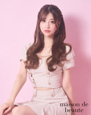 an/AOC-3757/ミニドレス/キャバドレス/セットアップ/プリーツ/ツイード/ダブルボタン/スクエアネック/袖あり