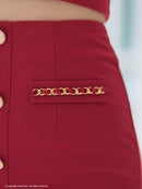 an/AOC-3766/ミニドレス/キャバドレス/セットアップ/ノースリーブ/フリル/フロントジップ