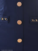 an/AOC-3766/ミニドレス/キャバドレス/セットアップ/ノースリーブ/フリル/フロントジップ