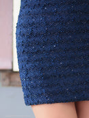 an/AOC-3767/セットアップ/キャバドレス/ワンカラー/ホルターネック/タイト/ジップデザイン/カットアウト/ルナさん着用