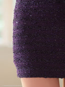 an/AOC-3767/セットアップ/キャバドレス/ワンカラー/ホルターネック/タイト/ジップデザイン/カットアウト/ルナさん着用