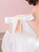 an/AOC-3770/ミニドレス/キャバドレス/袖あり/長袖/ ショルダーリボン/ ファー/フロントジッパー/ショルダーチェーン/タイトドレス