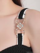 an/AOC-3842/ミニドレス/キャバドレス/ワンピース/ハートボタン/パイピング/チュール/ノースリーブ/袖付き/2way/タイト