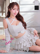 an/AOC-3957/ミニドレス/キャバドレス/セットアップ/4way/袖付き/オフショル/クロスネック/ティアード/フリル/ラメ/ストレッチ/フレア