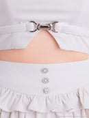 an/AOC-3957/ミニドレス/キャバドレス/セットアップ/4way/袖付き/オフショル/クロスネック/ティアード/フリル/ラメ/ストレッチ/フレア