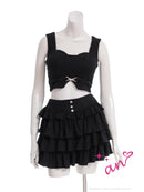 an/AOC-3957/ミニドレス/キャバドレス/セットアップ/4way/袖付き/オフショル/クロスネック/ティアード/フリル/ラメ/ストレッチ/フレア