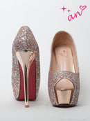 an/AOC-SH038/シューズ/キャバ嬢/キャバドレス/ヒール/ハイヒール/オープントゥ/パンプス/グリッター/脚長/美脚