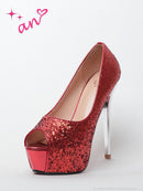 an/AOC-SH038/シューズ/キャバ嬢/キャバドレス/ヒール/ハイヒール/オープントゥ/パンプス/グリッター/脚長/美脚