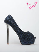 an/AOC-SH038/シューズ/キャバ嬢/キャバドレス/ヒール/ハイヒール/オープントゥ/パンプス/グリッター/脚長/美脚