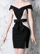 AndybyGLAMOROUS/GMS-V473/ナイトドレス/ワンピース/ドレス/キャバドレス/ウエストリボン