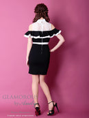 GLAMOROUS/GMS-V635/ミニドレス/ナイトドレス/キャバドレス/ワンピース/ドレス/オフショルダー