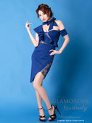 GLAMOROUS/GMS-V649/ミニドレス/ナイトドレス/キャバドレス/ワンピース/ドレス/ワンカラー/リボン