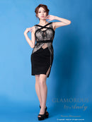 GMS-V675/Andy/GLAMOROUS/ミニドレス/ナイトドレス/キャバドレス/スリット/レース