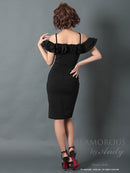 Andy/GLAMOROUS/GMS-V703/ワンピース/ミニドレス/タイトワンピース/ワンカラー/ブローチ付き