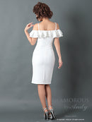 Andy/GLAMOROUS/GMS-V703/ワンピース/ミニドレス/タイトワンピース/ワンカラー/ブローチ付き