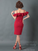 Andy/GLAMOROUS/GMS-V703/ワンピース/ミニドレス/タイトワンピース/ワンカラー/ブローチ付き