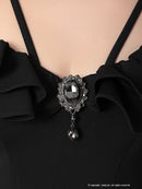 Andy/GLAMOROUS/GMS-V703/ワンピース/ミニドレス/タイトワンピース/ワンカラー/ブローチ付き