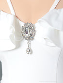 Andy/GLAMOROUS/GMS-V703/ワンピース/ミニドレス/タイトワンピース/ワンカラー/ブローチ付き