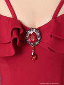 Andy/GLAMOROUS/GMS-V703/ワンピース/ミニドレス/タイトワンピース/ワンカラー/ブローチ付き