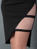 Andy/GLAMOROUS/GMS-V703/ワンピース/ミニドレス/タイトワンピース/ワンカラー/ブローチ付き