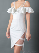 Andy/GLAMOROUS/GMS-V703/ワンピース/ミニドレス/タイトワンピース/ワンカラー/ブローチ付き