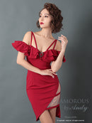 Andy/GLAMOROUS/GMS-V703/ワンピース/ミニドレス/タイトワンピース/ワンカラー/ブローチ付き