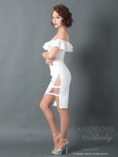 Andy/GLAMOROUS/GMS-V703/ワンピース/ミニドレス/タイトワンピース/ワンカラー/ブローチ付き