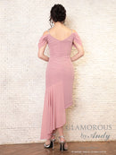 Andy/GLAMOROUS/GMS-V709/ワンピース/ミニドレス/タイトワンピース/ワンカラー/アシンメトリー