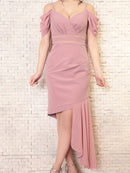 Andy/GLAMOROUS/GMS-V709/ワンピース/ミニドレス/タイトワンピース/ワンカラー/アシンメトリー