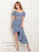 Andy/GLAMOROUS/GMS-V709/ワンピース/ミニドレス/タイトワンピース/ワンカラー/アシンメトリー