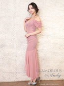 Andy/GLAMOROUS/GMS-V709/ワンピース/ミニドレス/タイトワンピース/ワンカラー/アシンメトリー