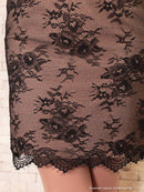 GMS-V717/Andy/GLAMOROUS/ミニドレス/ナイトドレス/キャバドレス/ワンピース/ドレス/ワンカラー/レース/袖ありドレス