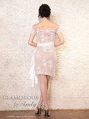 GMS-V718/Andy/GLAMOROUS/ミニドレス/ナイトドレス/キャバドレス/オフショル/レース